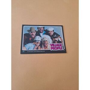 Vintage 1979 Village People Trading Card #37 Disco Era Vintage Music Collectible